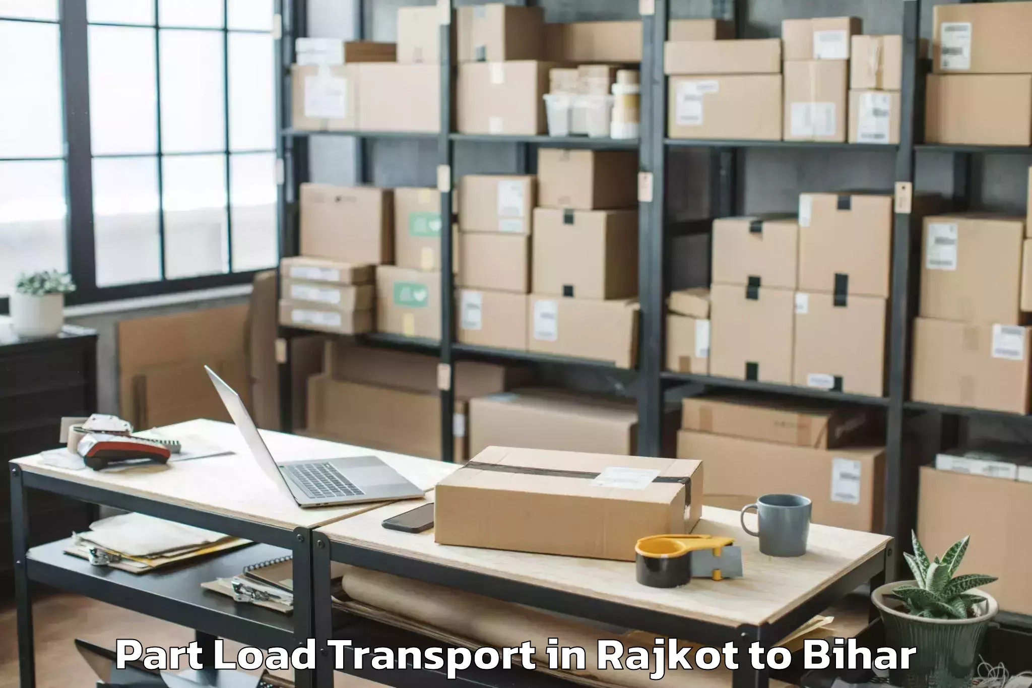 Leading Rajkot to Thakrahan Part Load Transport Provider